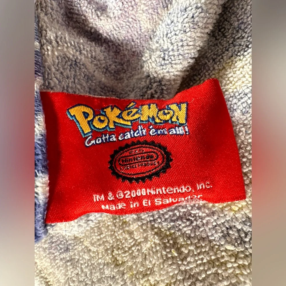 Pokemon Gotta Catch Em All Pikachu Mewtwo Beach Towel Vintage 2000 Y2K AOP 54x28